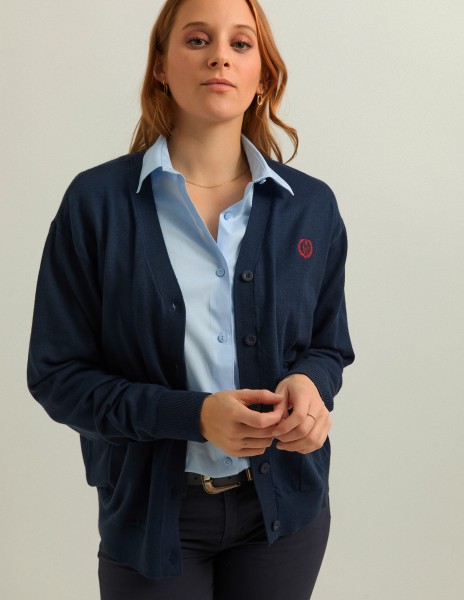 Cardigan azul marino