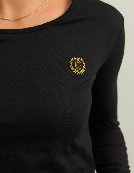 Camiseta manga larga negra