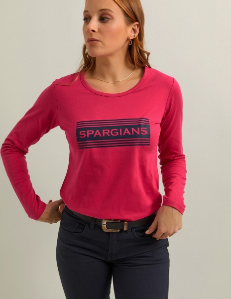 Camiseta manga larga rosa Spargians