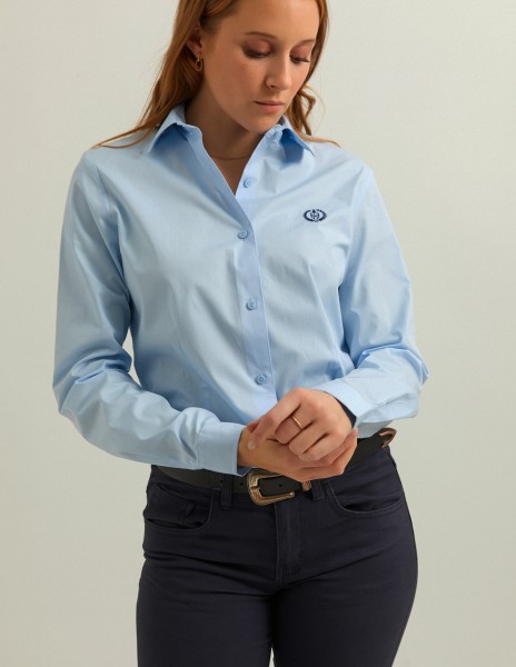 Camisa azul claro