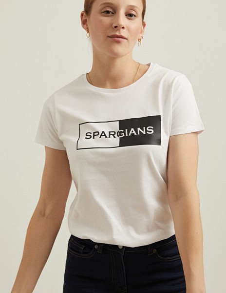 Camiseta manga corta blanca con logo B&N