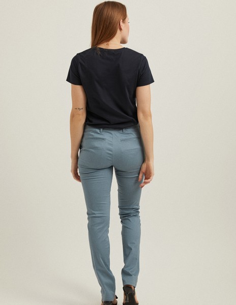 Pantalón de satén azul